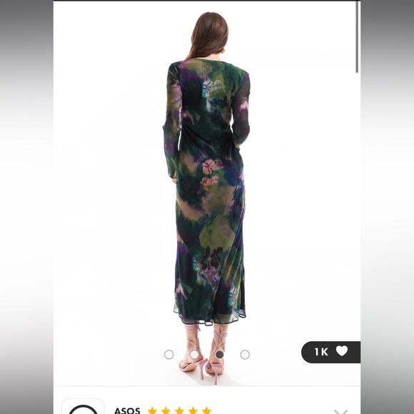 ASOS FLORAL MAXI NWT dress - Picture 3 of 4